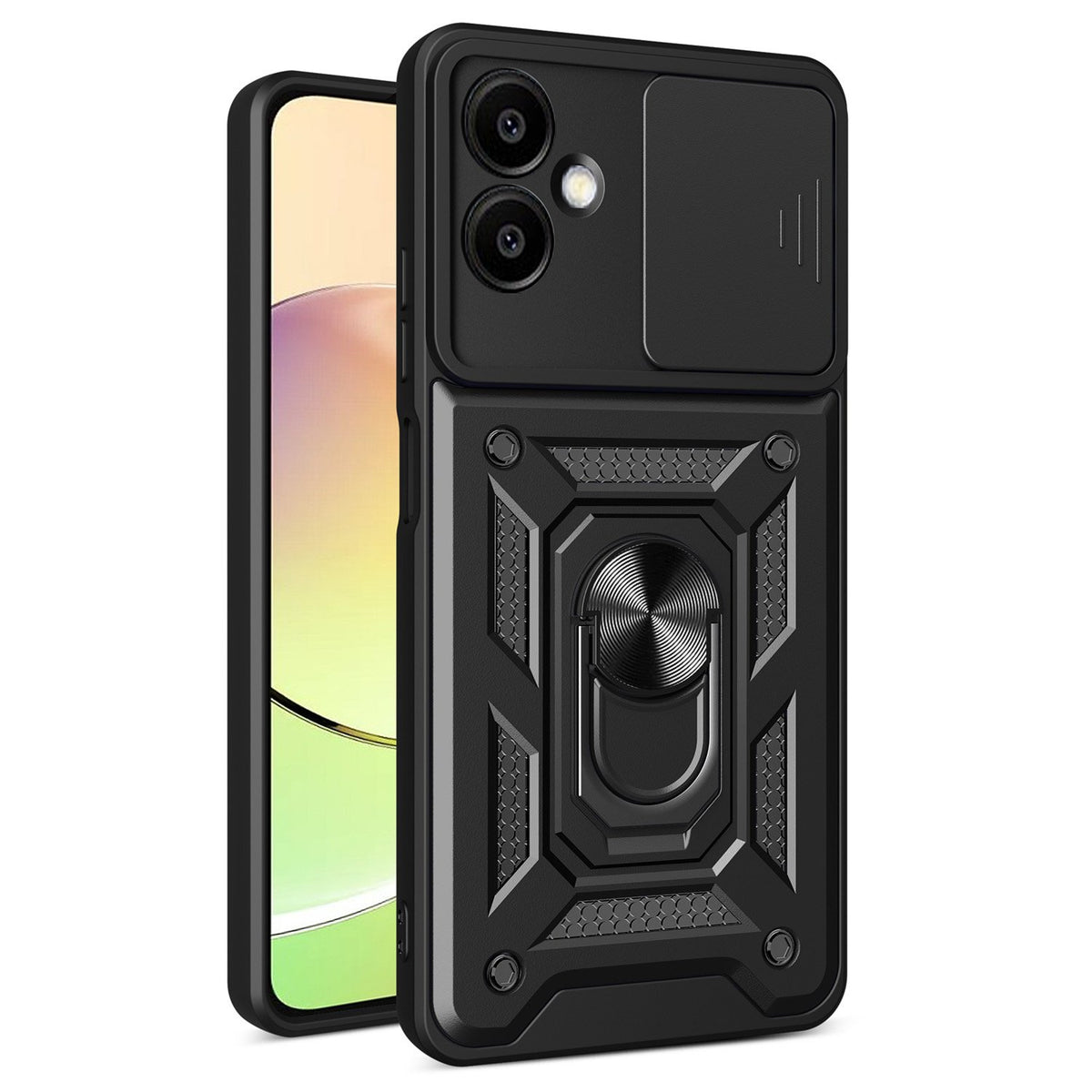 Defender Slide vāciņš Samsung Galaxy A06 5G, melns