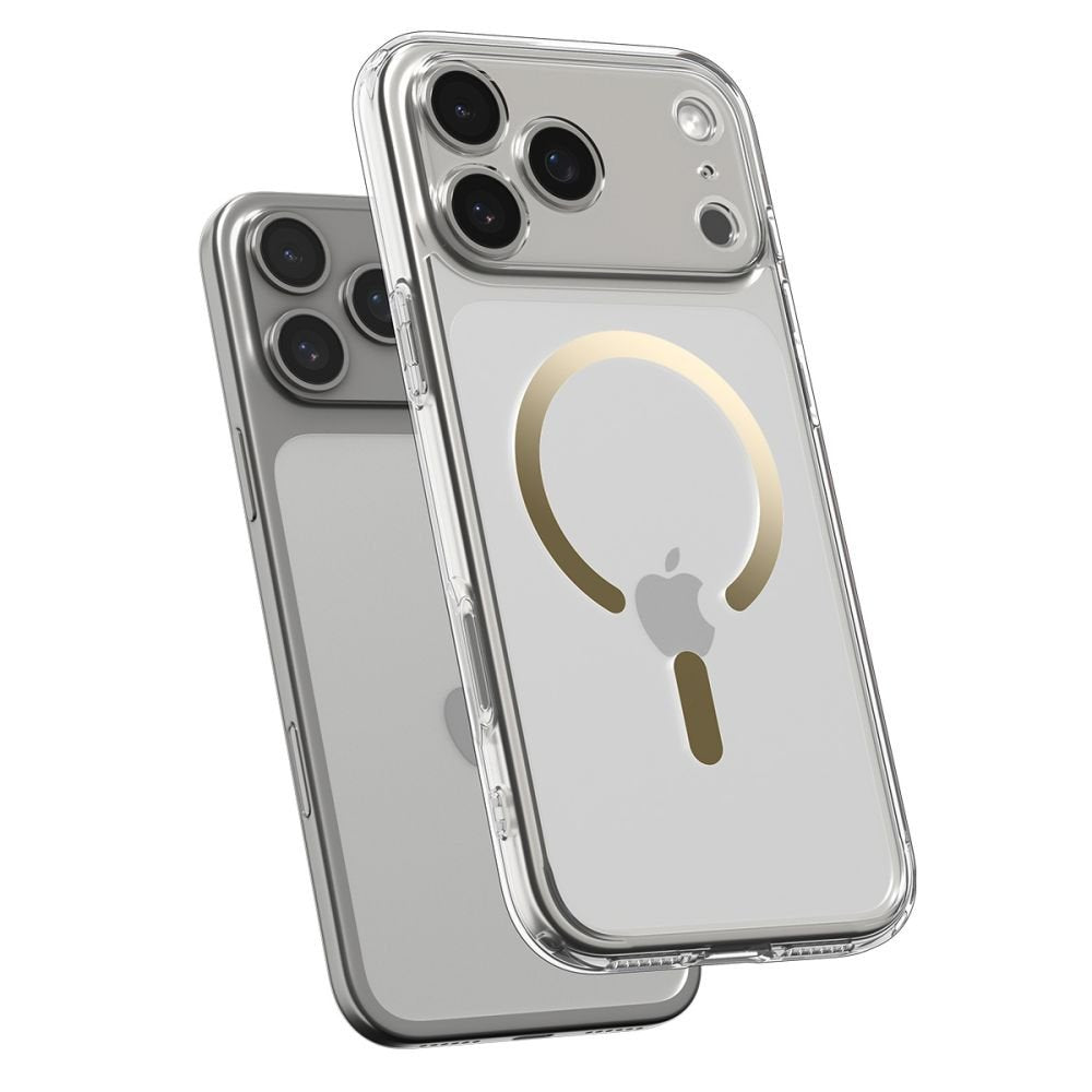 Spigen Ultra Hybrid MagSafe vāciņš iPhone 17 Pro Max caurspīdīgs / zeltains