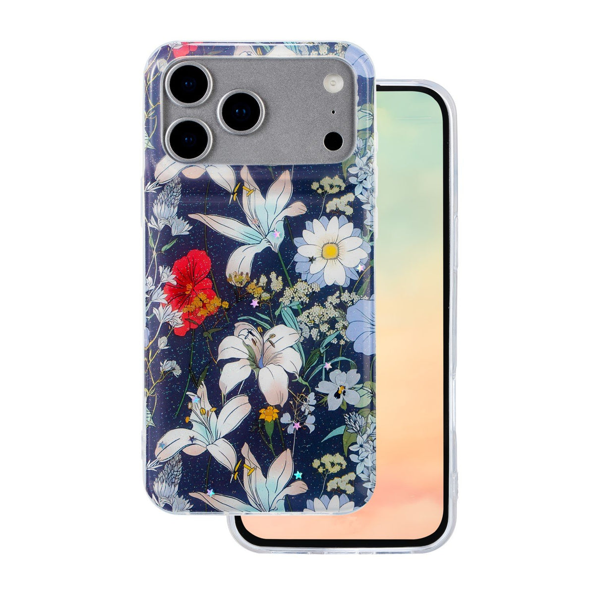 Glow Glam vāciņš iPhone 17 Pro Max 6,9", zils