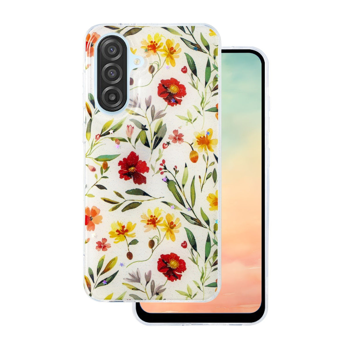 Glow Glam vāciņš Samsung Galaxy A36 5G / A56 5G, balts