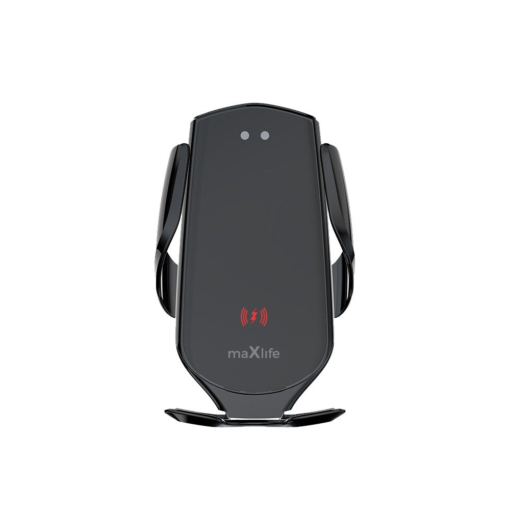 Maxlife auto turētājs ventilācijas restē ar bezvadu 15W lādēšanu MXCH-08, melns