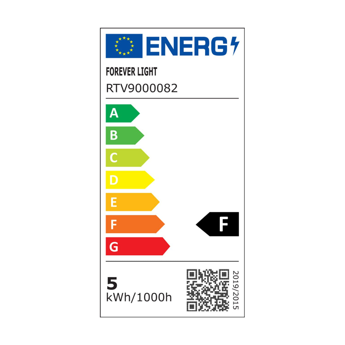 Forever Light spuldze LED RGB GU10 4.8W 440lm 4000K energoklase F