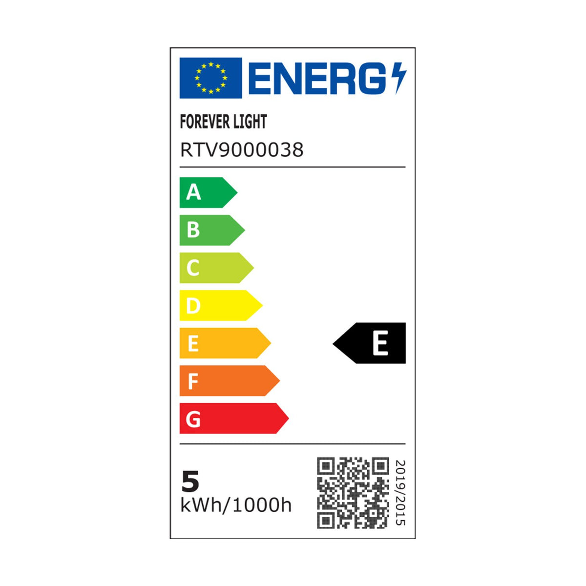 Forever Light spuldze LED E14 G45 4.8W 630lm 4000K energoklase E