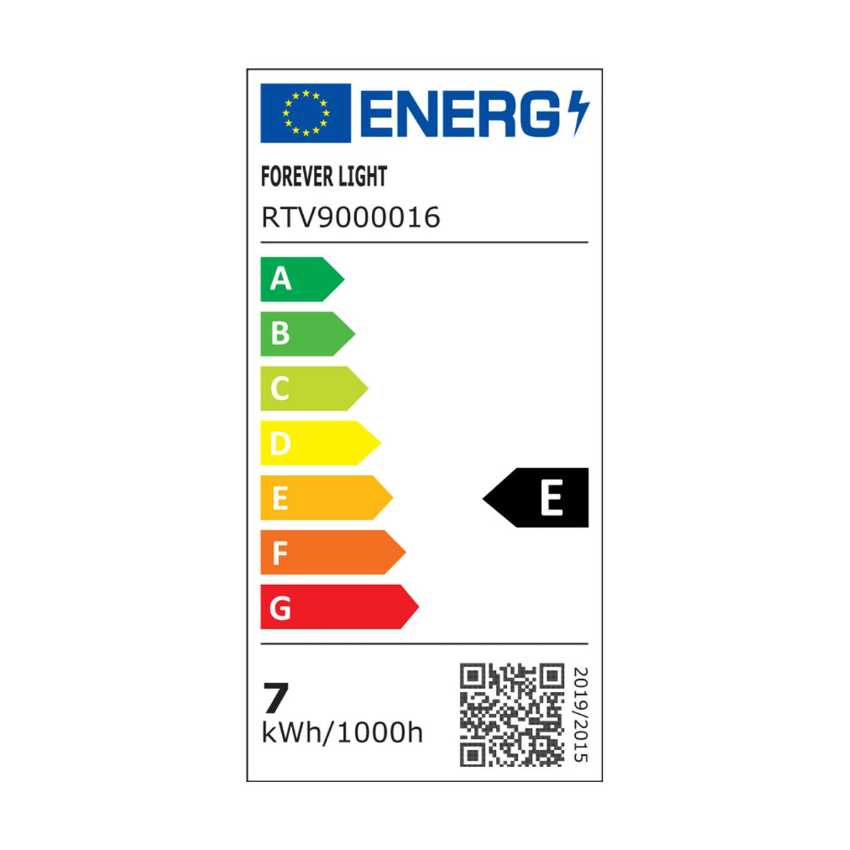 Forever Light spuldze LED E27 C37 7.2W 840lm 3000K energoklase E