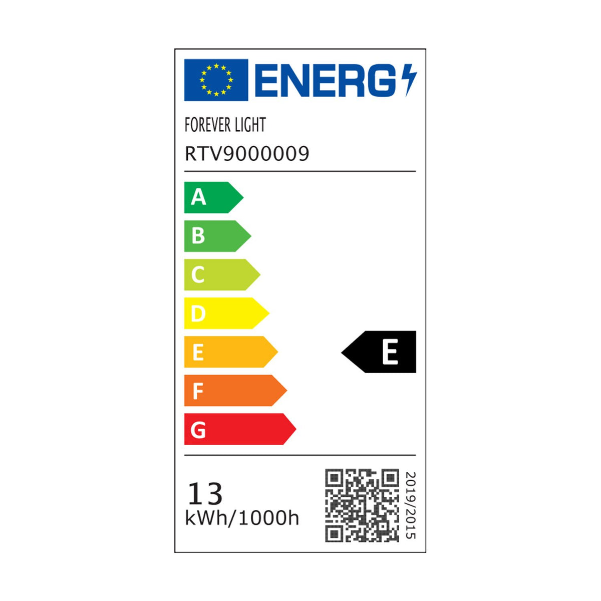 Forever Light spuldze LED E27 A60 12.8W 1520lm 6000K energoklase E