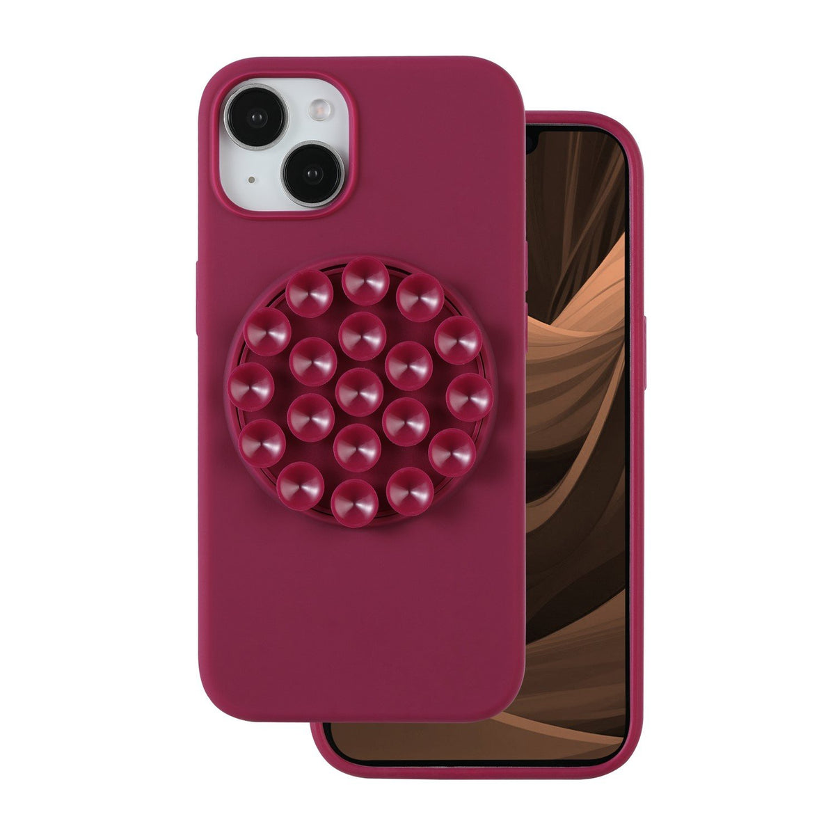 Silikona Stick vāciņš iPhone 11, brūns