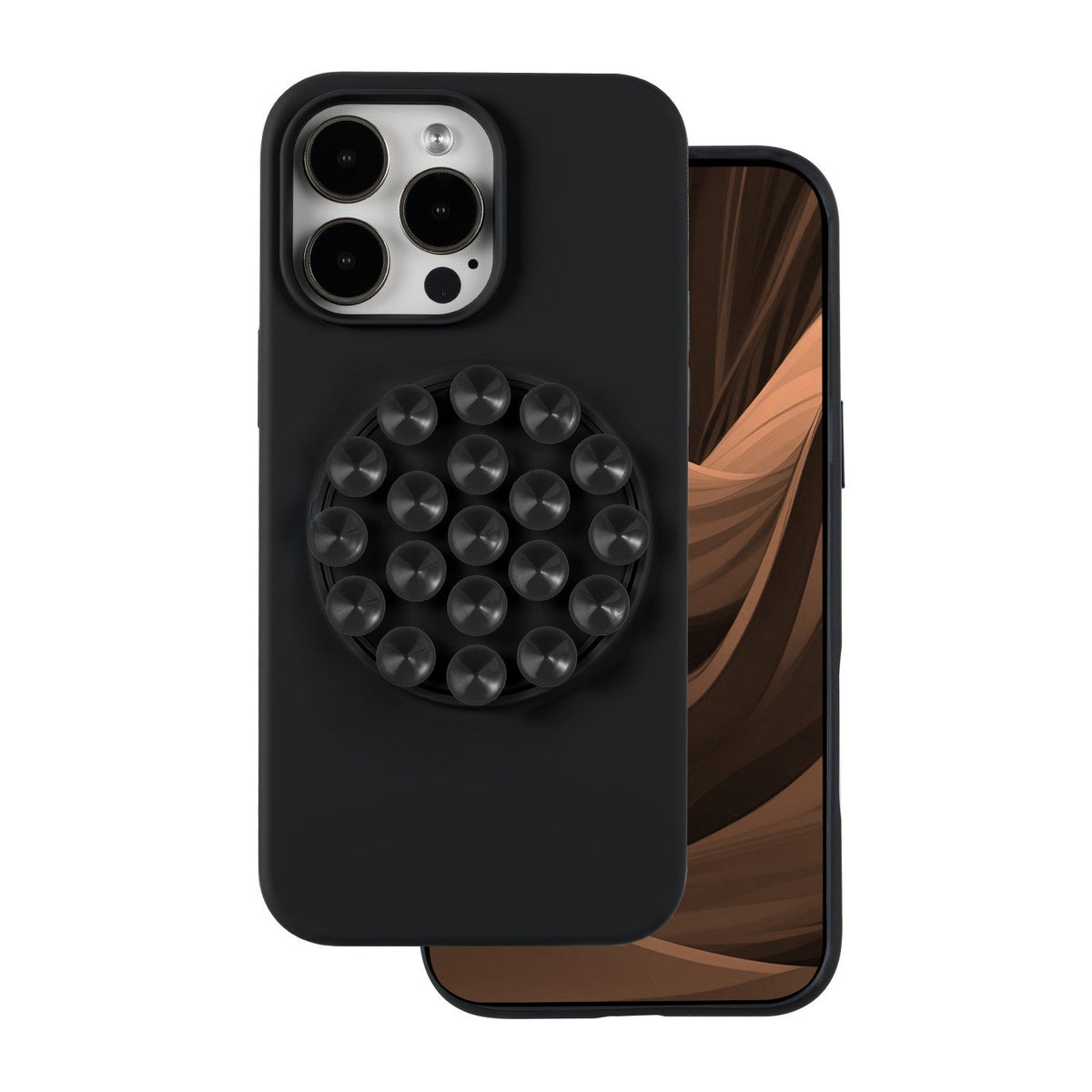 Silikona Stick vāciņš iPhone 16 Pro Max 6,9", melns
