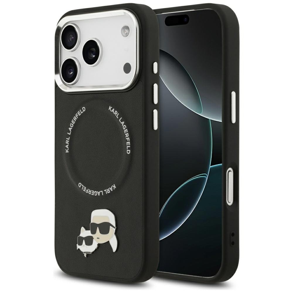 Karl Lagerfeld MagSafe vāciņš iPhone 17 Pro melns