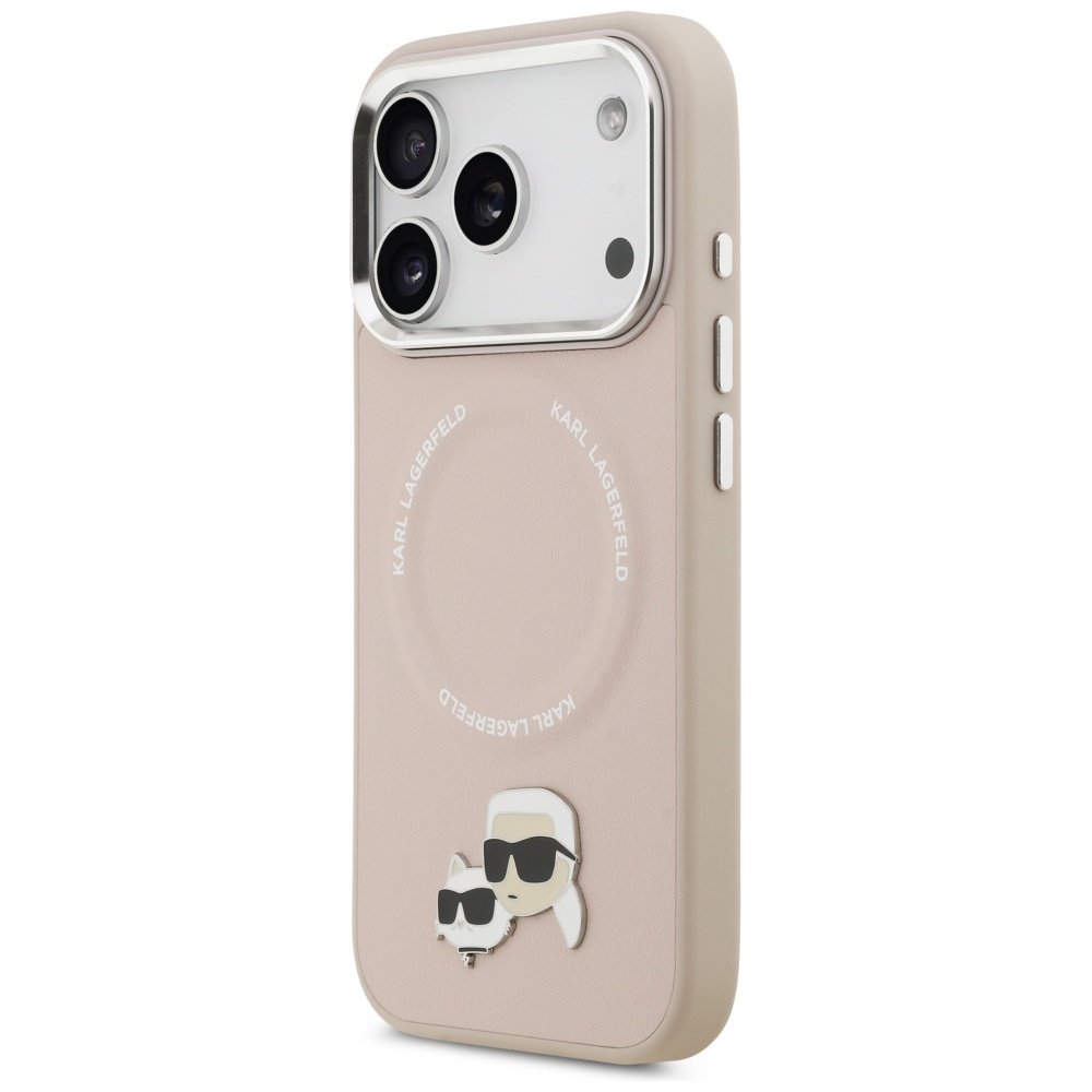 Karl Lagerfeld MagSafe vāciņš iPhone 17 Pro bēšs