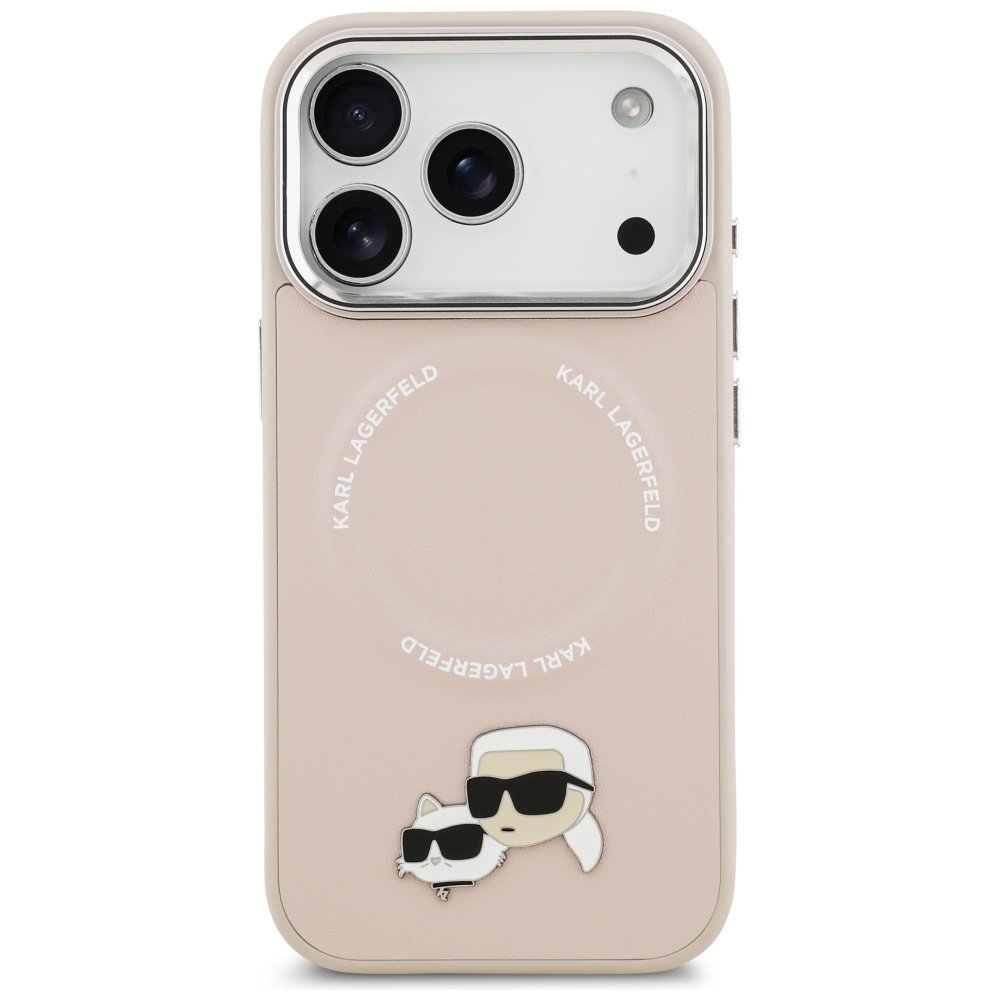 Karl Lagerfeld MagSafe vāciņš iPhone 17 Pro bēšs