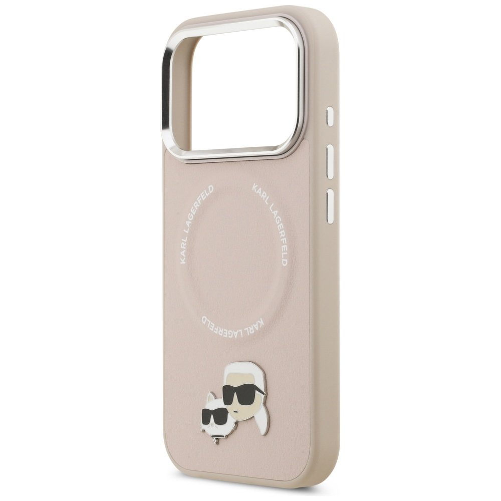 Karl Lagerfeld MagSafe vāciņš iPhone 17 Pro bēšs