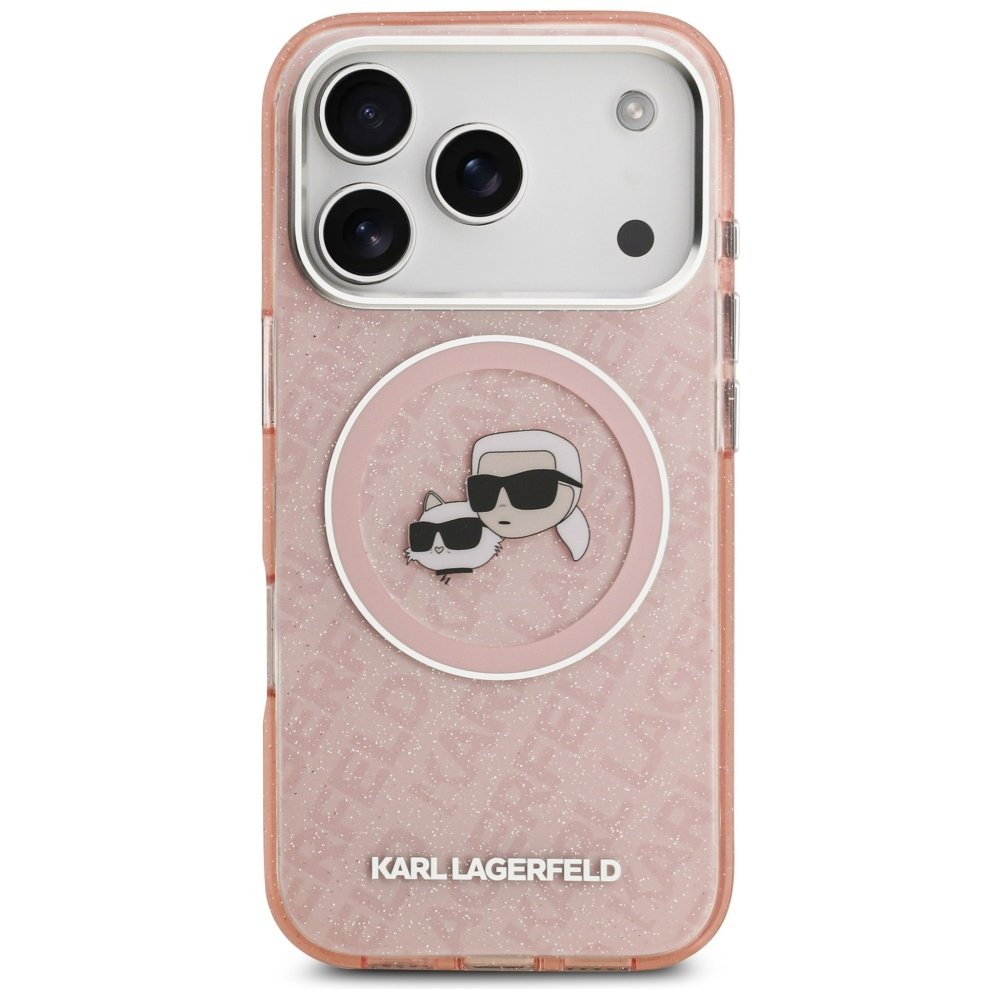 Karl Lagerfeld MagSafe vāciņš iPhone 17 Pro rozā