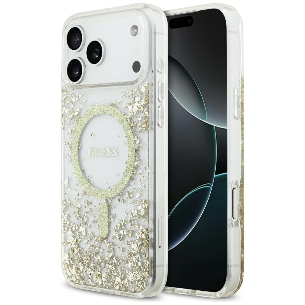 Guess MagSafe vāciņš iPhone 17 Pro Max zeltains