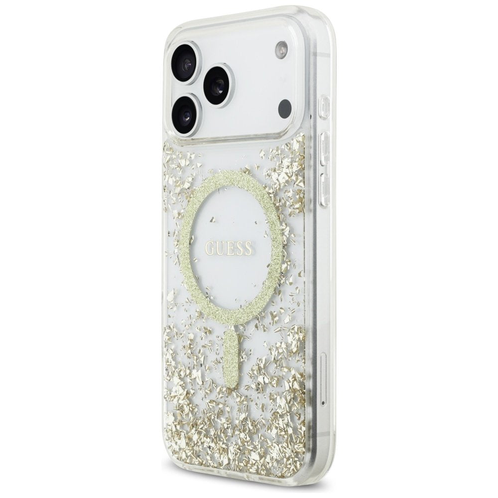 Guess MagSafe vāciņš iPhone 17 Pro Max zeltains