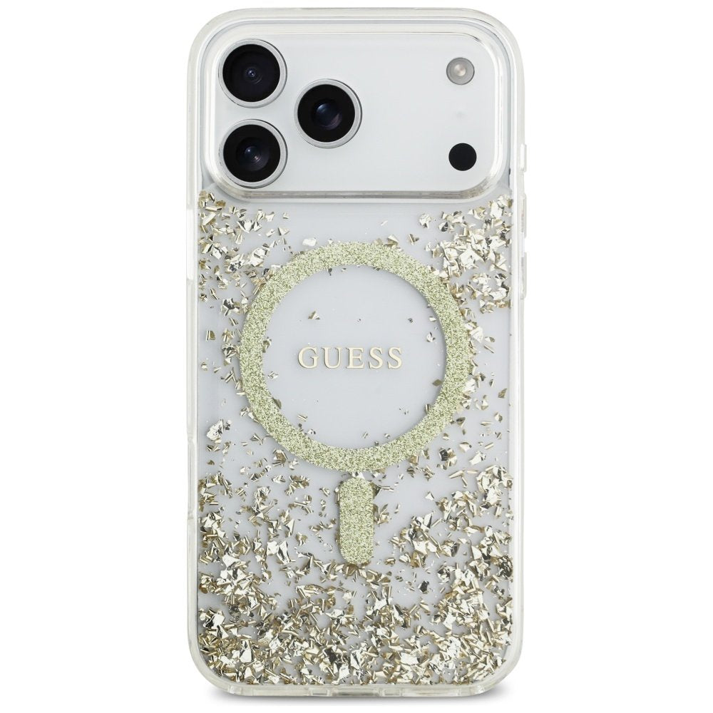 Guess MagSafe vāciņš iPhone 17 Pro Max zeltains