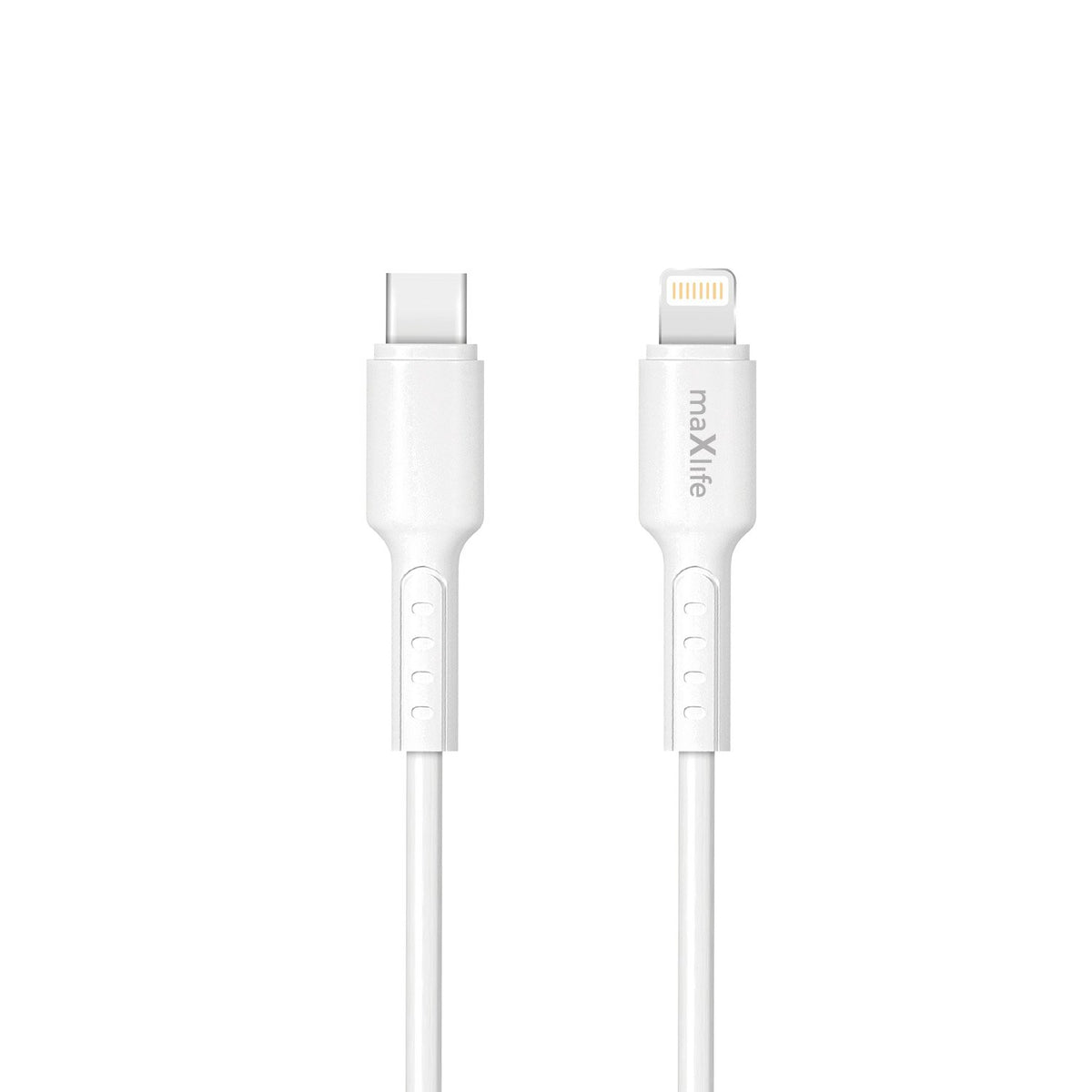 Maxlife kabelis MXUC-13 USB-C - Lightning 1,0 m 27W, balts