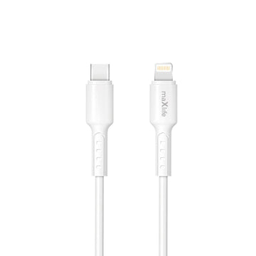 Maxlife kabelis MXUC-13 USB-C - Lightning 1,0 m 27W, balts