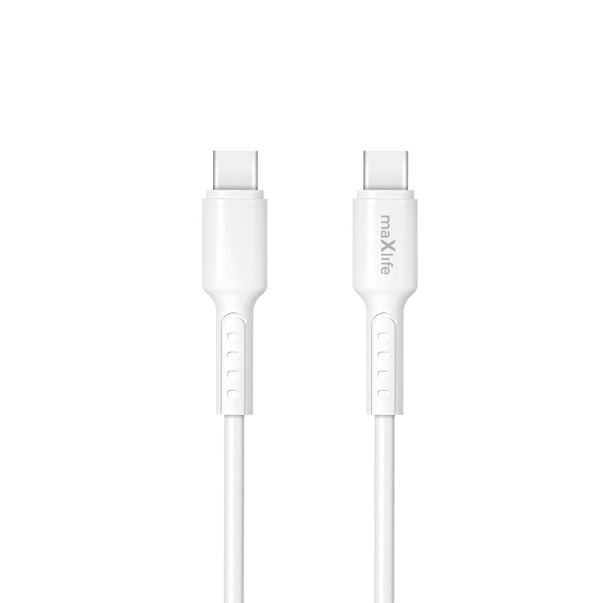 Maxlife kabelis MXUC-13 USB-C - USB-C 1,0 m 60W, balts