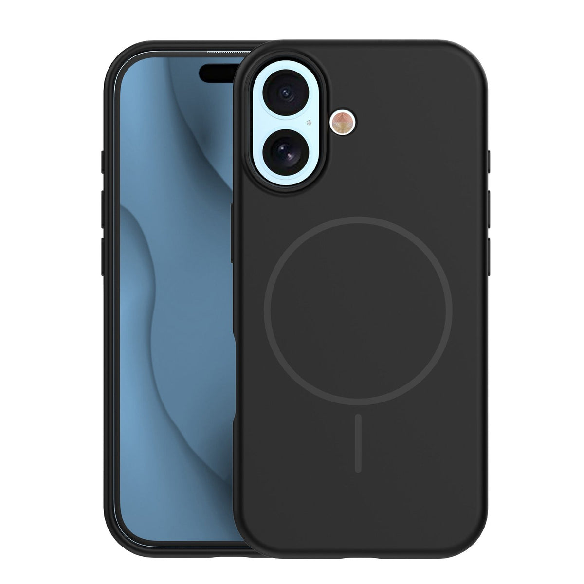 Plāns silikona Mag apvalks iPhone 17 6,3" / 18 6,3" melnā krāsā