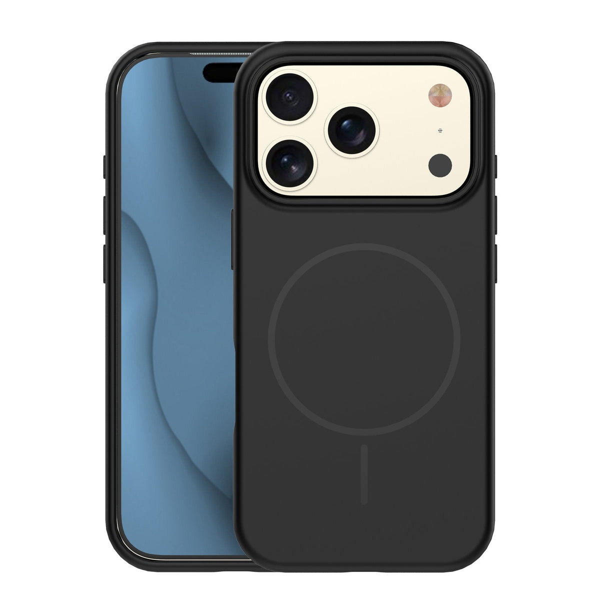 Plāns silikona Mag apvalks iPhone 17 Pro 6,3" / 18 Pro 6,3" melnā krāsā