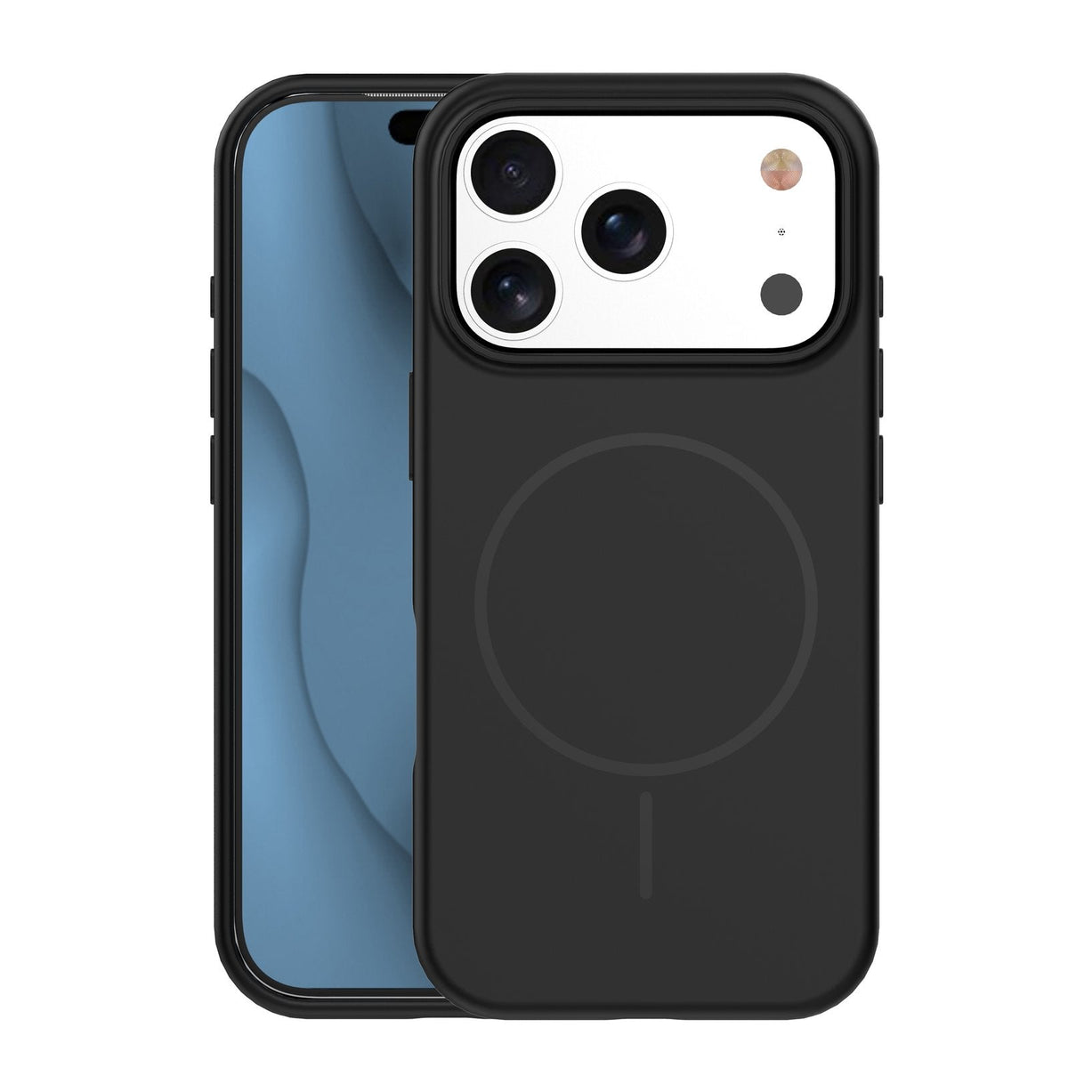 Plāns silikona Mag apvalks iPhone 17 Pro Max 6,9" / 18 Pro Max 6,9" melnā krāsā