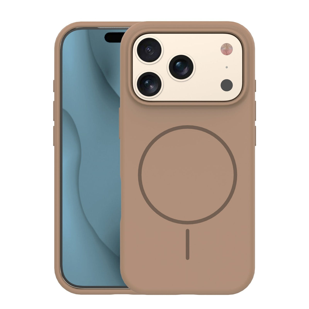 Plāns silikona Mag apvalks iPhone 17 Pro 6,3" / 18 Pro 6,3" brūnā krāsā