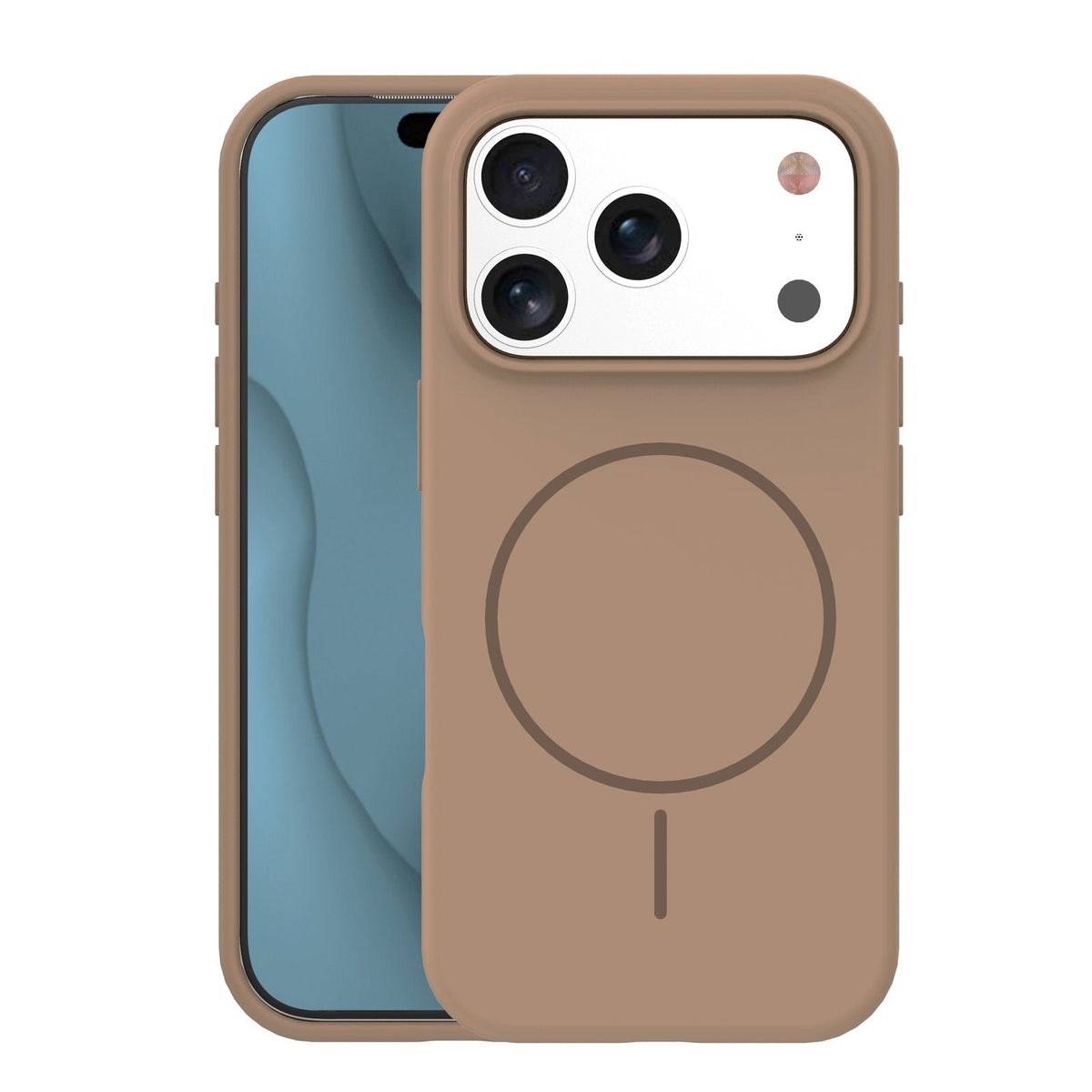 Plāns silikona Mag apvalks iPhone 17 Pro Max 6,9" / 18 Pro Max 6,9" brūnā krāsā