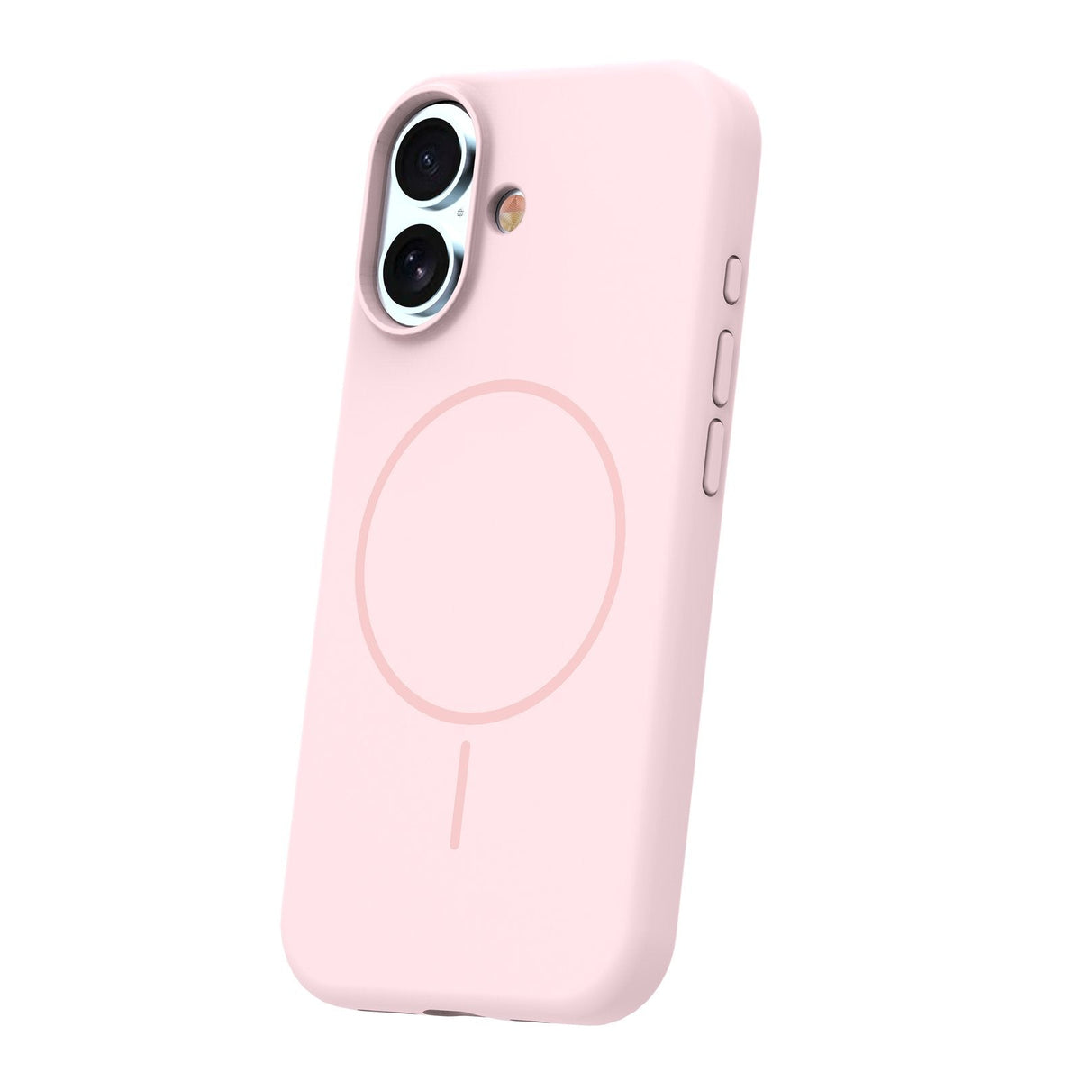 Plāns silikona Mag apvalks iPhone 17 6,3" / 18 6,3" gaiši rozā krāsā
