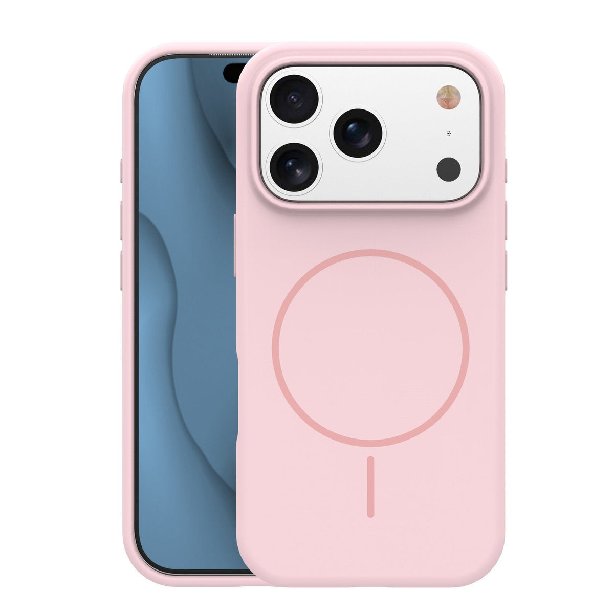 Plāns silikona Mag apvalks iPhone 17 Pro Max 6,9" / 18 Pro Max 6,9" gaiši rozā krāsā