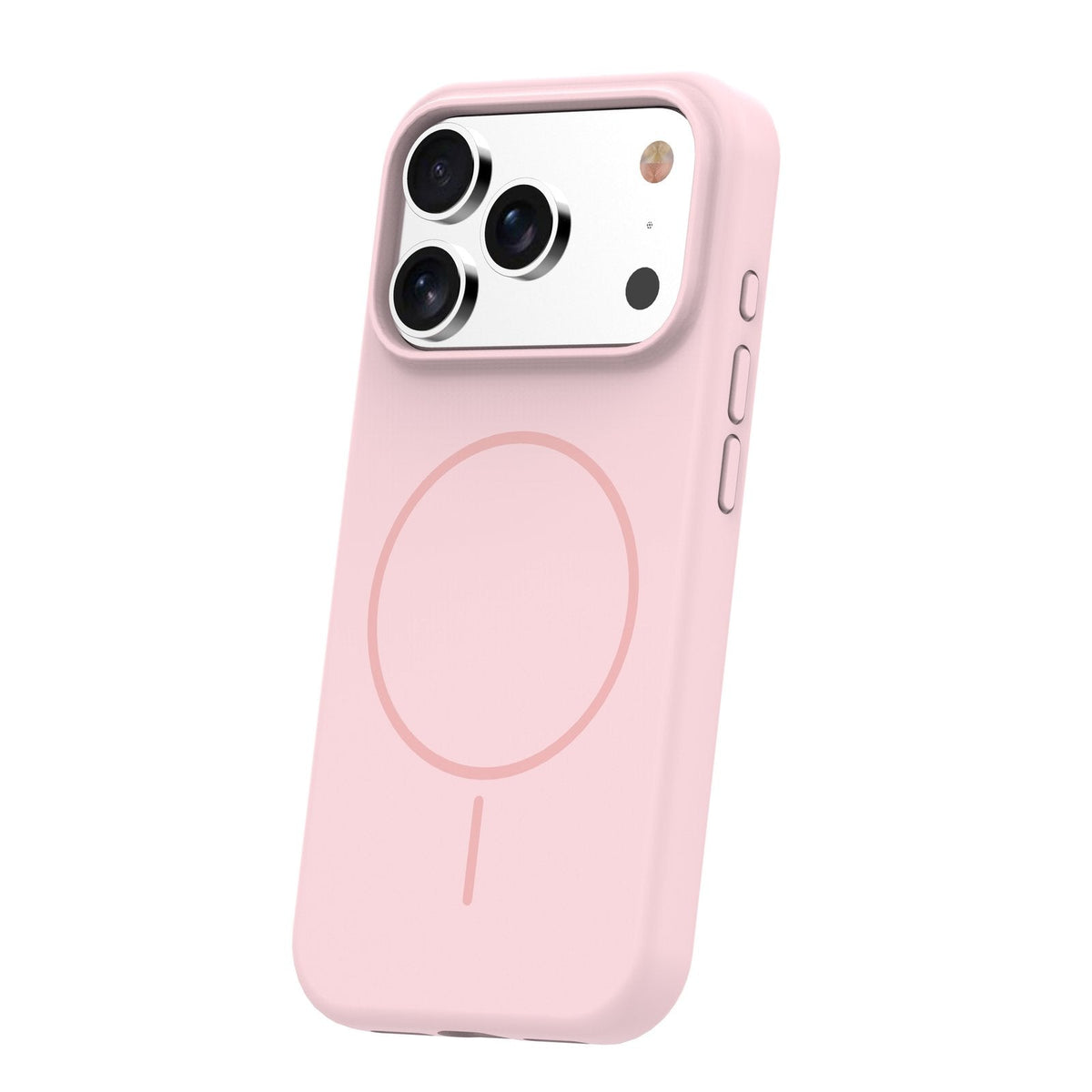 Plāns silikona Mag apvalks iPhone 17 Pro Max 6,9" / 18 Pro Max 6,9" gaiši rozā krāsā