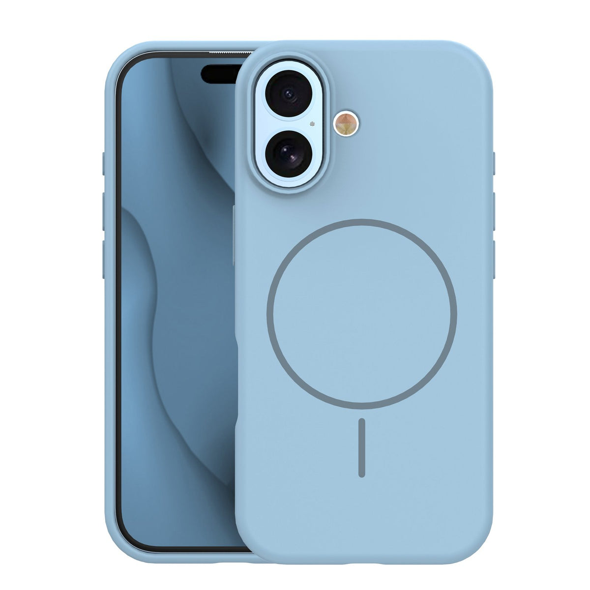 Silikona plāns Mag vāciņš iPhone 17 6,3" gaiši zils