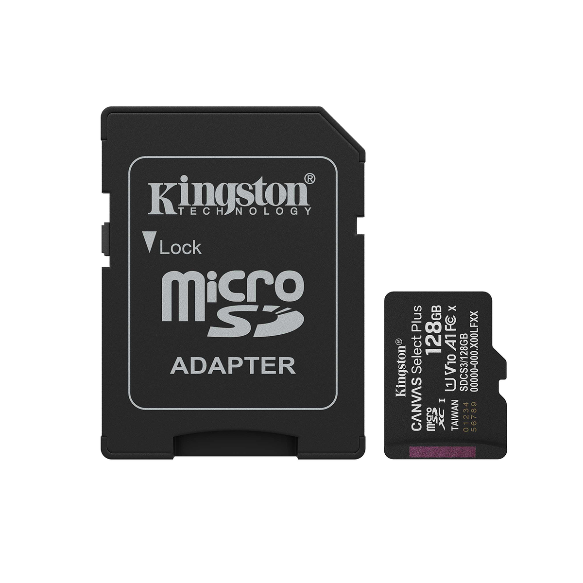 Kingston atmiņas karte microSD 128GB Canvas Select+