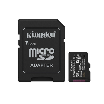 Kingston atmiņas karte microSD 128GB Canvas Select+