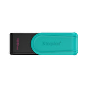 Kingston 128GB pārnēsājama USB 3.2 Gen 1 DataTraveler Exodia S zibatmiņa (melna/tirkīza)