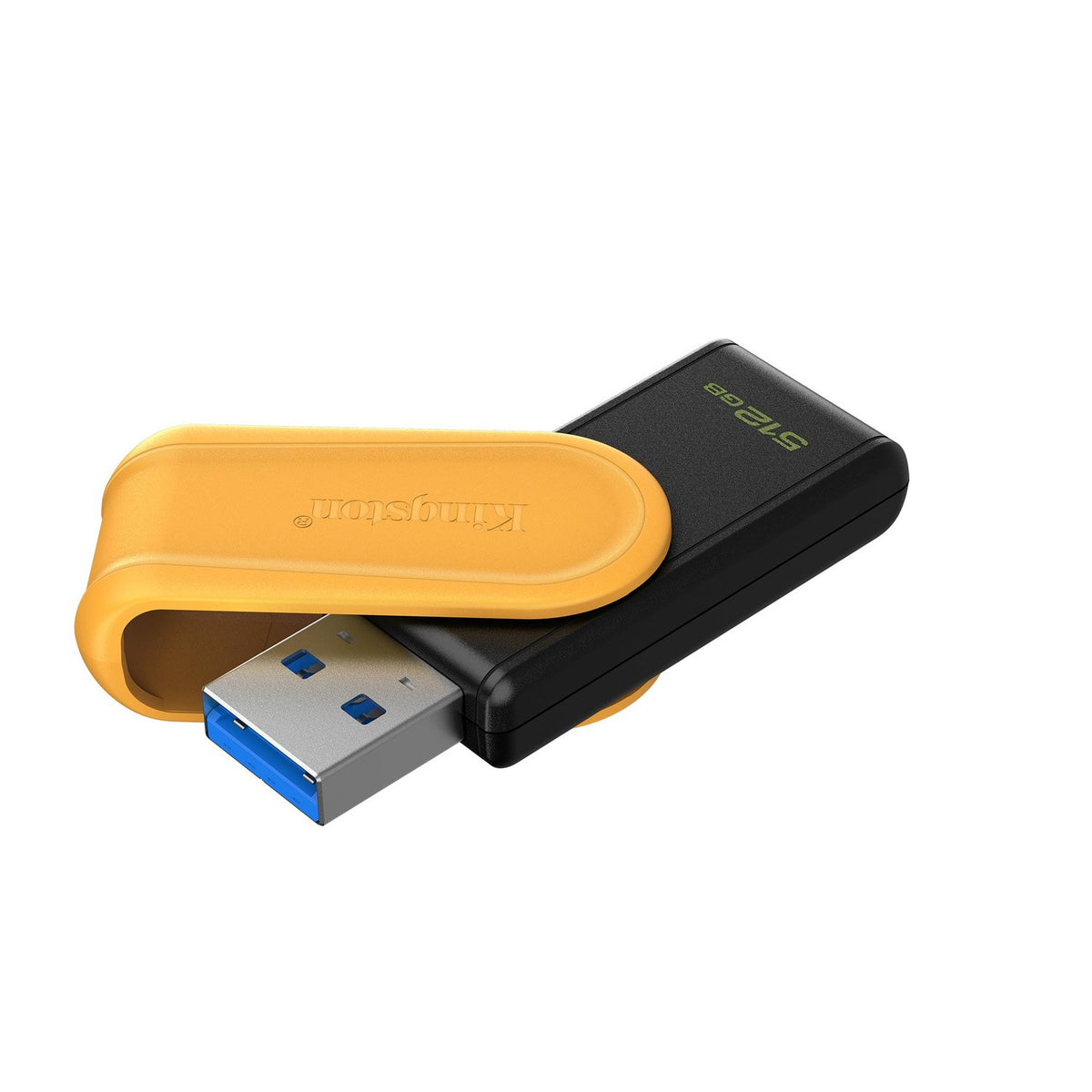 Kingston 512GB USB zibatmiņa DataTraveler Exodia S, pārnēsājama, 512 GB, USB 3.2 Gen 1 (melna/dzeltena)