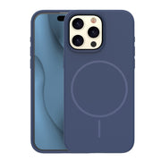 Silicone Thin Mag case for iPhone 15 Pro 6,1" dark blue