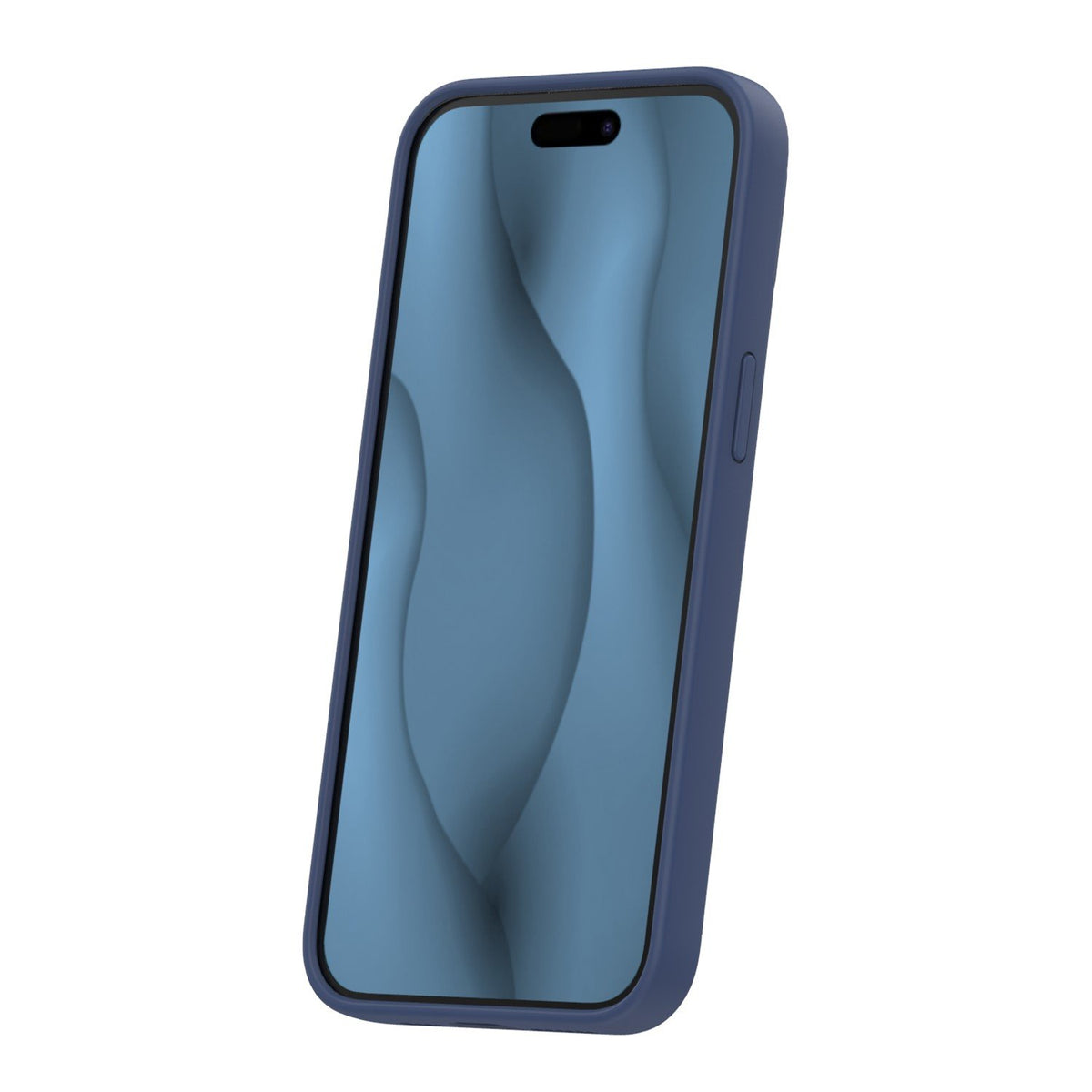 Silicone Thin Mag case for iPhone 15 Pro 6,1" dark blue