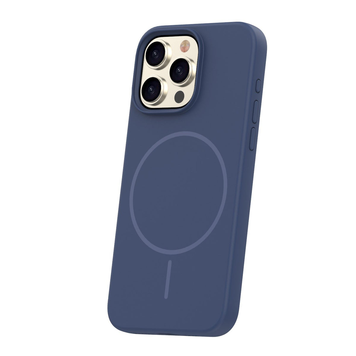 Silicone Thin Mag case for iPhone 15 Pro 6,1" dark blue