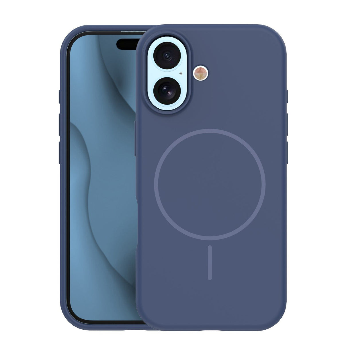 Plāns silikona Mag apvalks iPhone 17 6,3" / 18 6,3" tumši zils