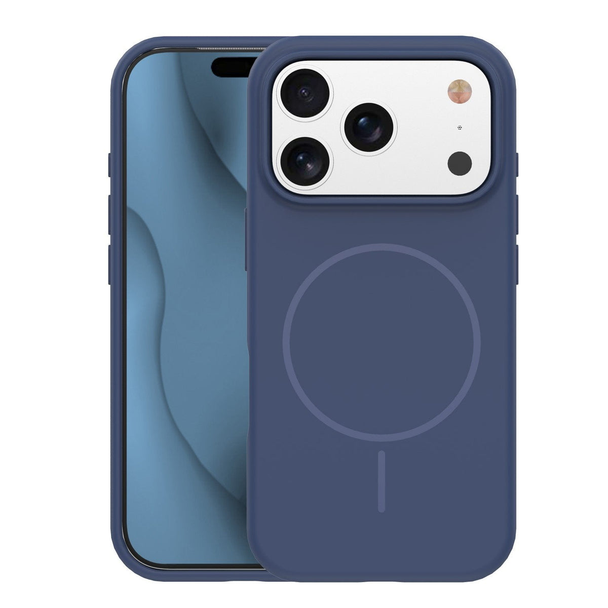 Plāns silikona Mag apvalks iPhone 17 Pro 6,3" / 18 Pro 6,3" tumši zils