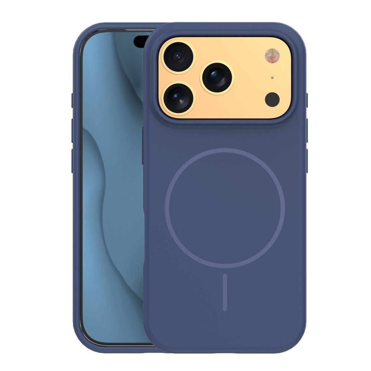 Plāns silikona Mag apvalks iPhone 17 Pro Max 6,9" / 18 Pro Max 6,9" tumši zils