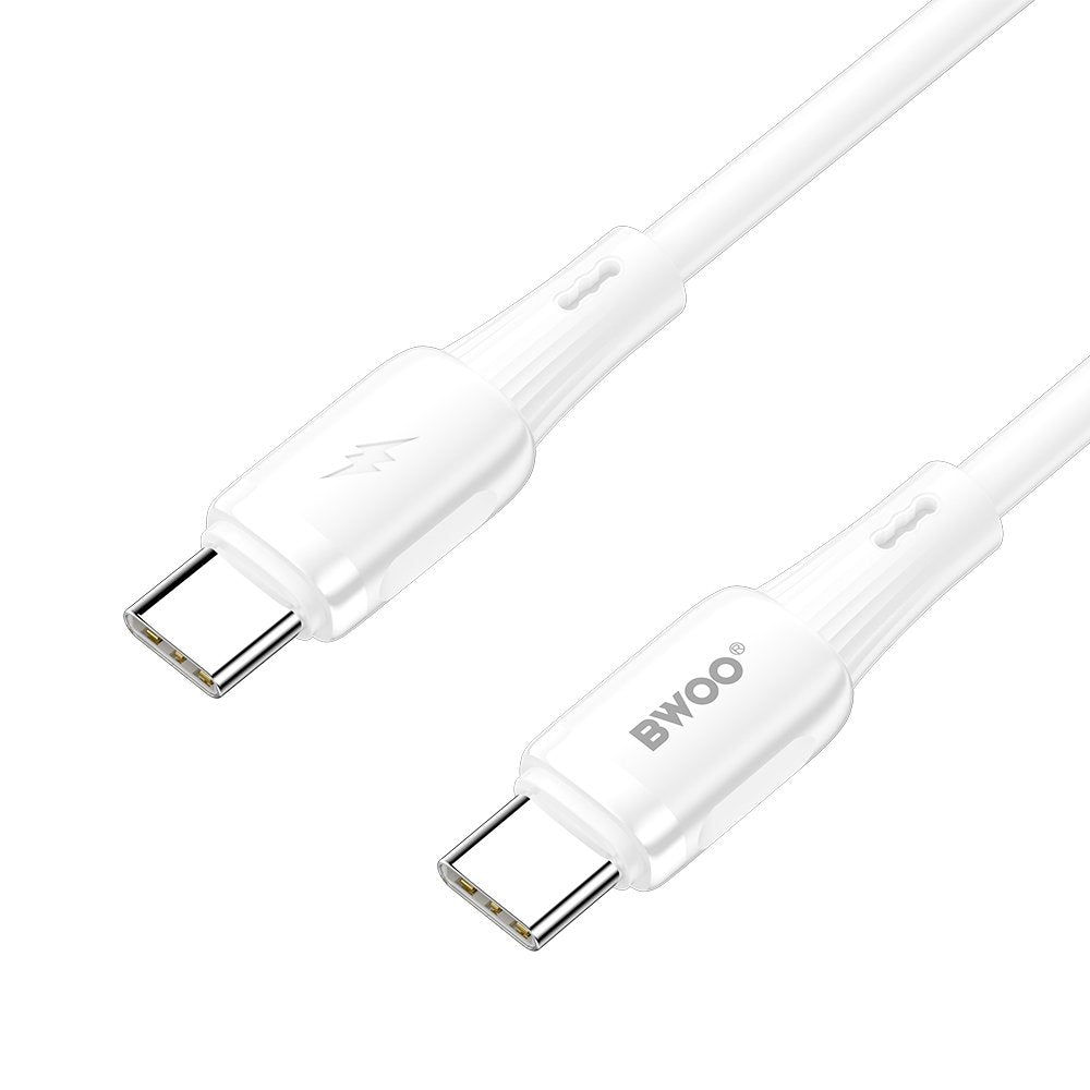 BWOO kabelis silikona X329CC 65W USB-C 1m, balts