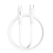 BWOO kabelis silikona X329CL 27W USB-C - Lightning 1m, balts