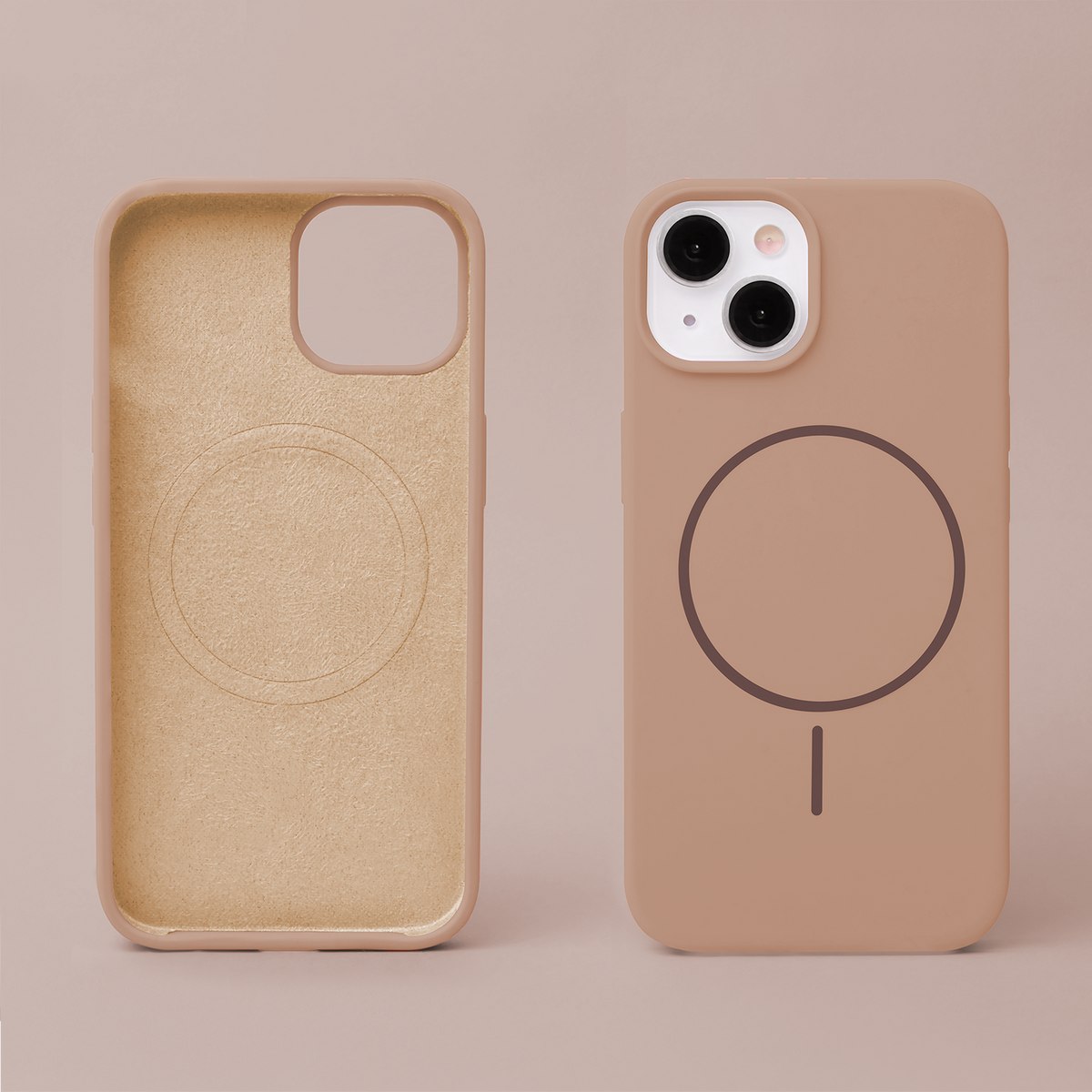 Plāns silikona Mag apvalks iPhone 17 6,3" / 18 6,3" brūnā krāsā