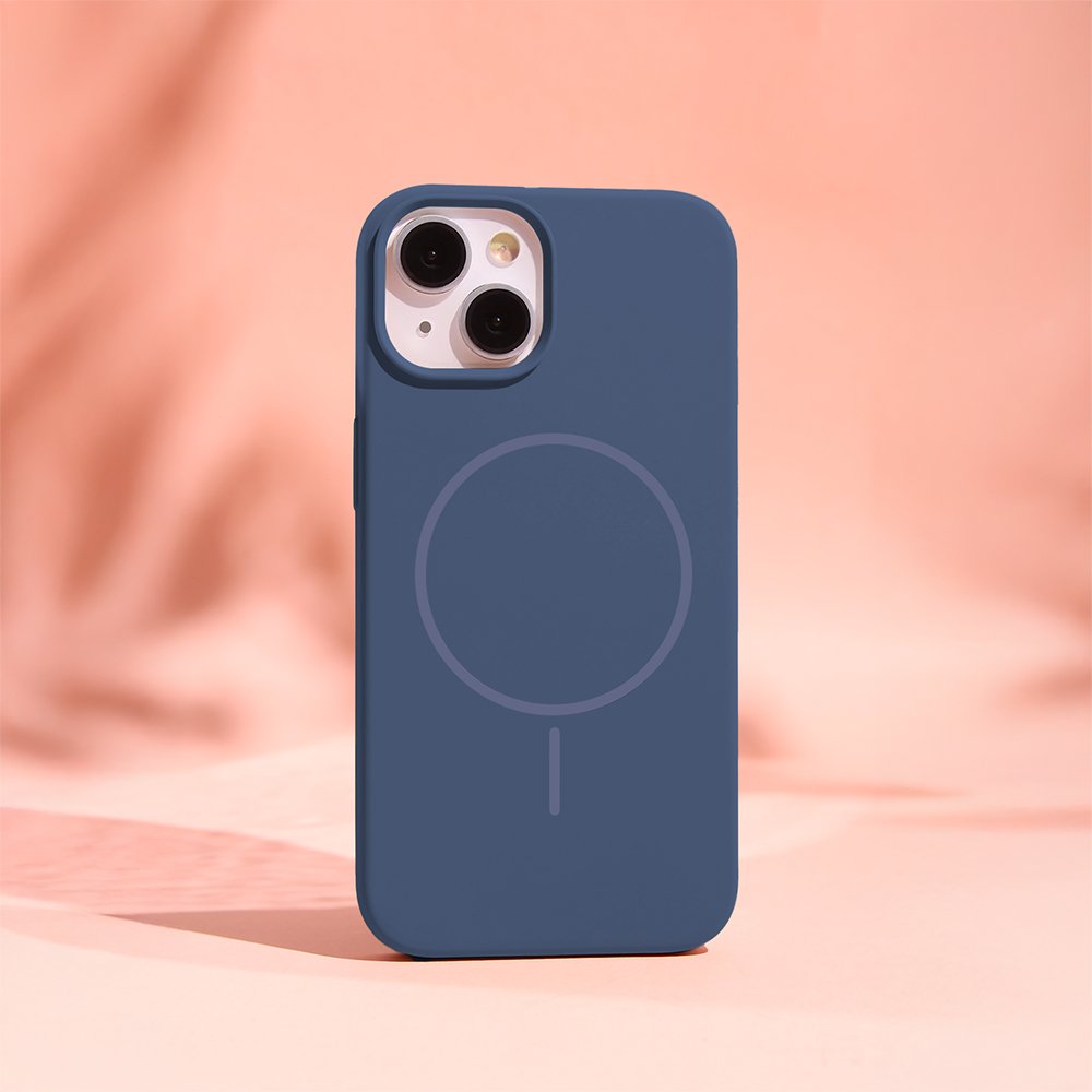 Plāns silikona Mag apvalks iPhone 17 Pro 6,3" / 18 Pro 6,3" tumši zils
