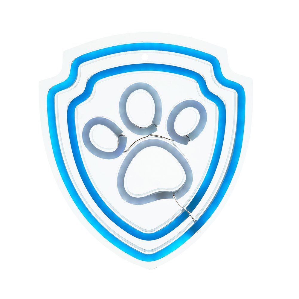 Hanging neona LED Paw Patrol on plexiglass - Paw OW-130246