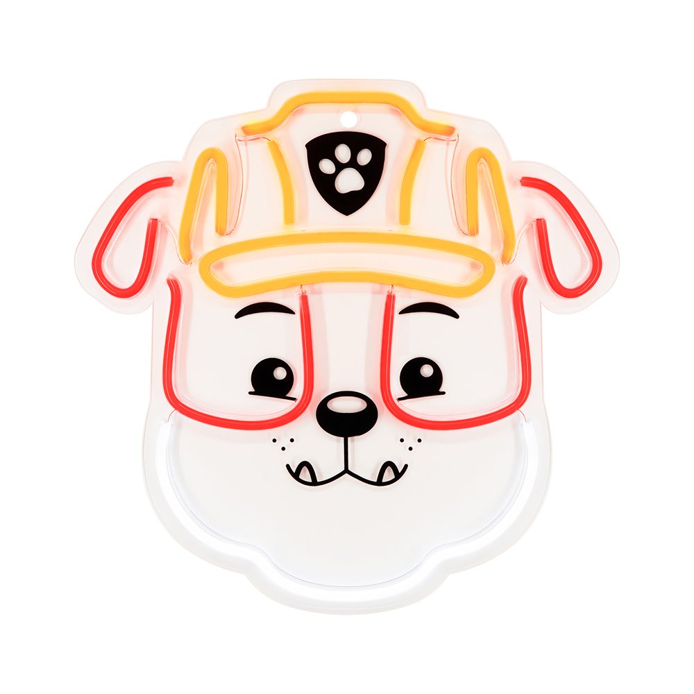 Hanging neona LED Paw Patrol on plexiglass - Rubble OW-130446