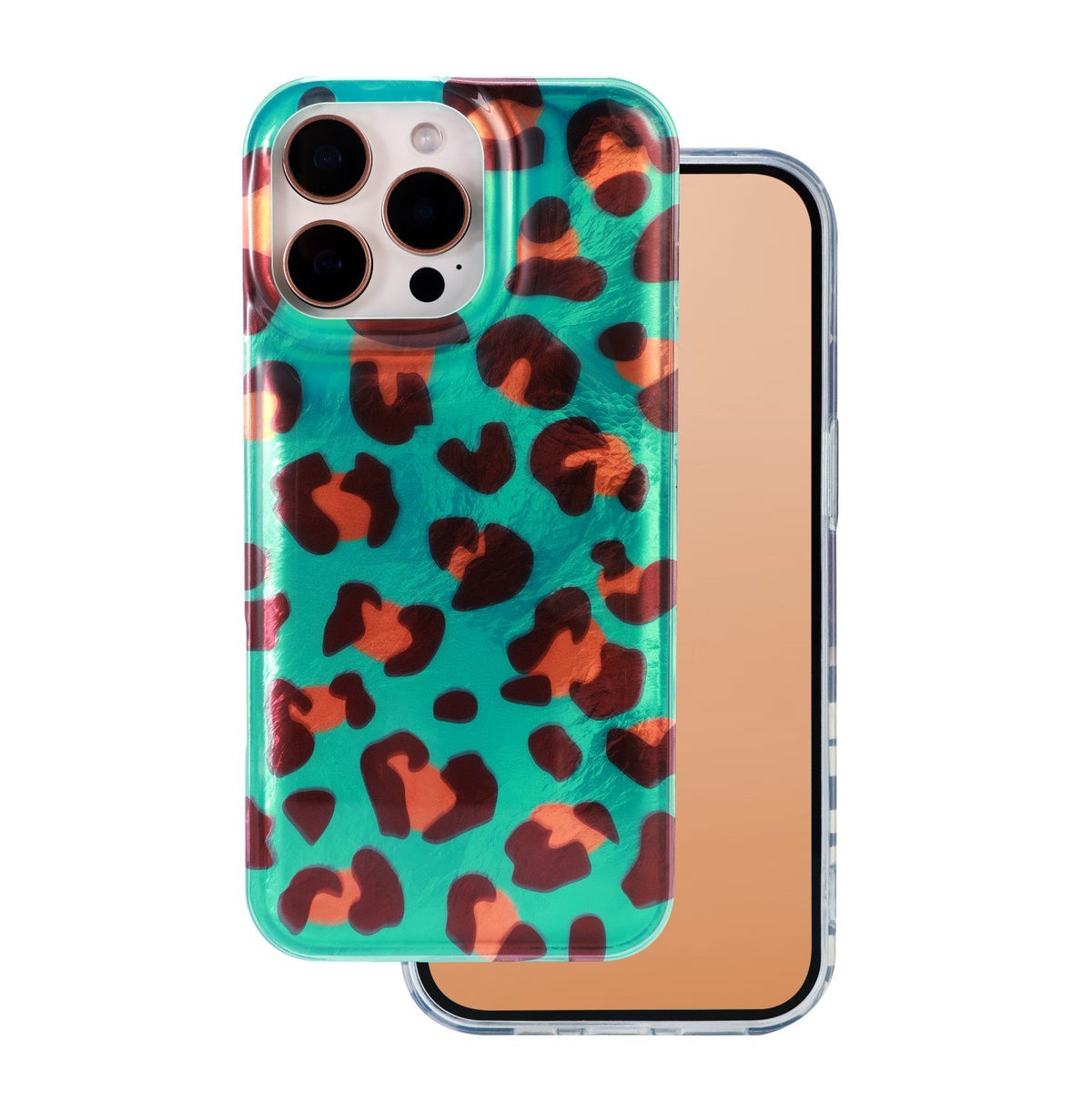 Dzīvnieku apdrukas maciņš iPhone 15 Pro 6,1" Crazy Cheetah