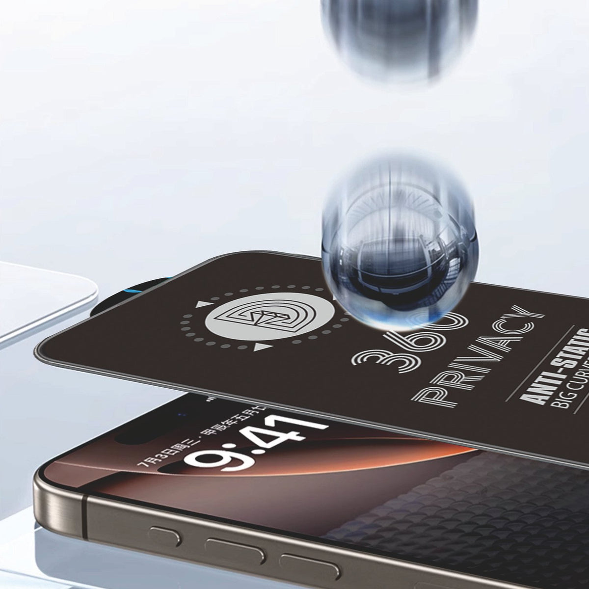 Aizsargstikls privātuma iPhone 16 Pro / 17
