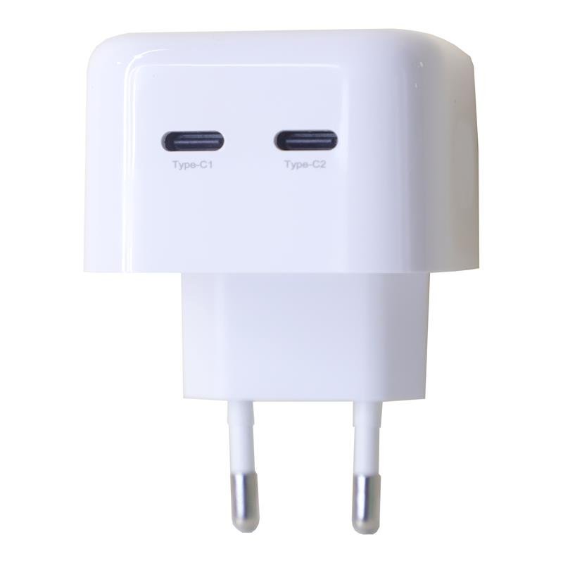 Maxximus tīkla lādētājs MX Thunder PD 35W, 2xUSB-C, balts
